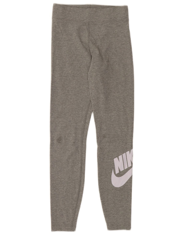 Γυναικεία γραφικά κολάν NIKE UK 10 Small Grey Cotton