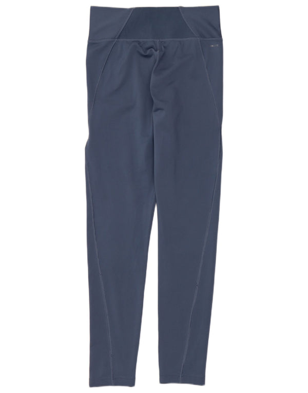 Γυναικεία κολάν ADIDAS Climalite UK 8/10 Small Blue Polyester