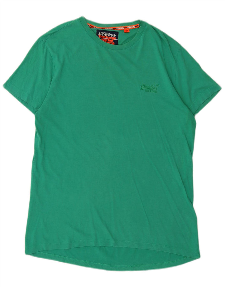 Ανδρικό T-Shirt SUPERDRY Top Μεγάλο Πράσινο Βαμβακερό