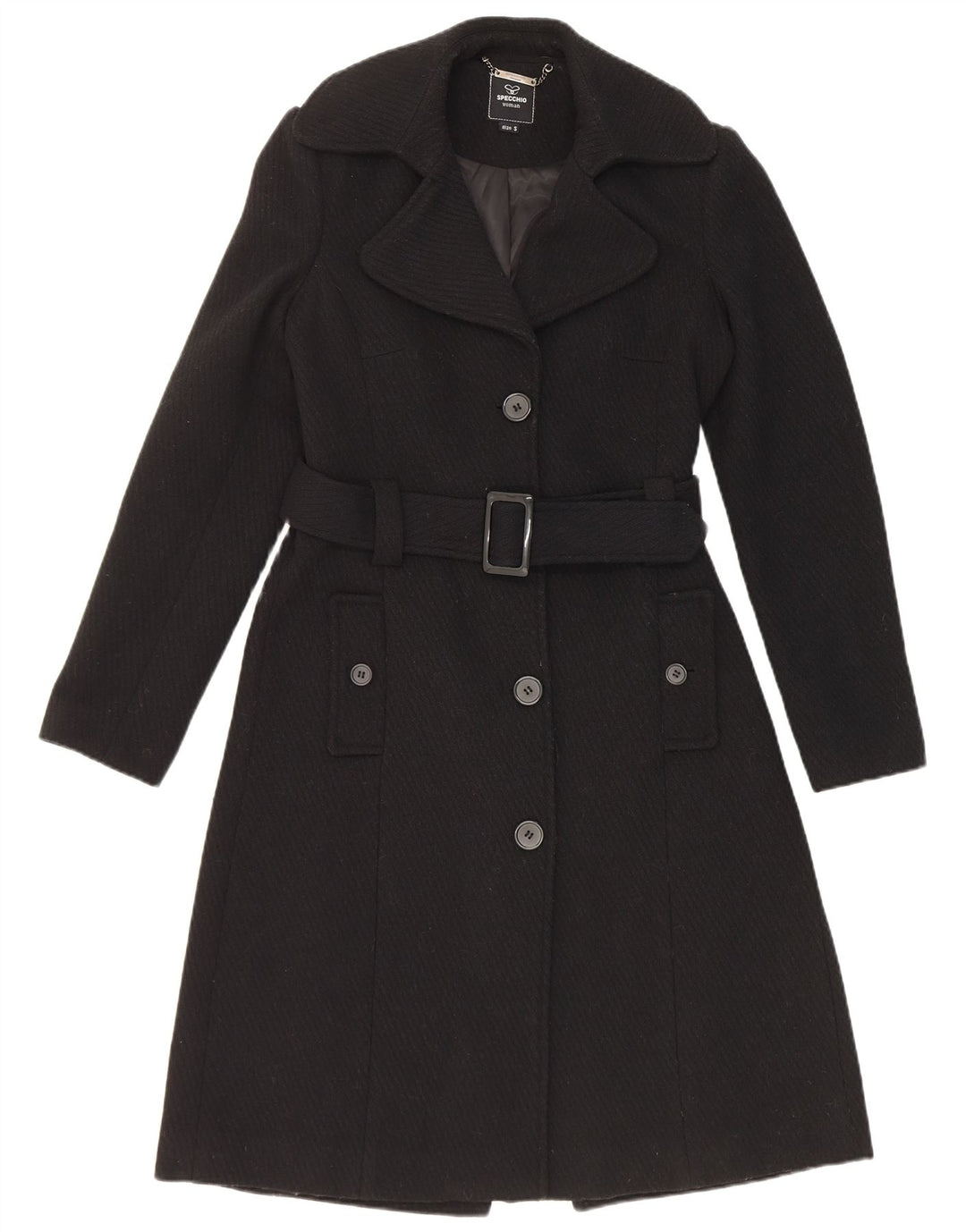 Specchio Γυναικείο Πανωφόρι UK 10 Small Black