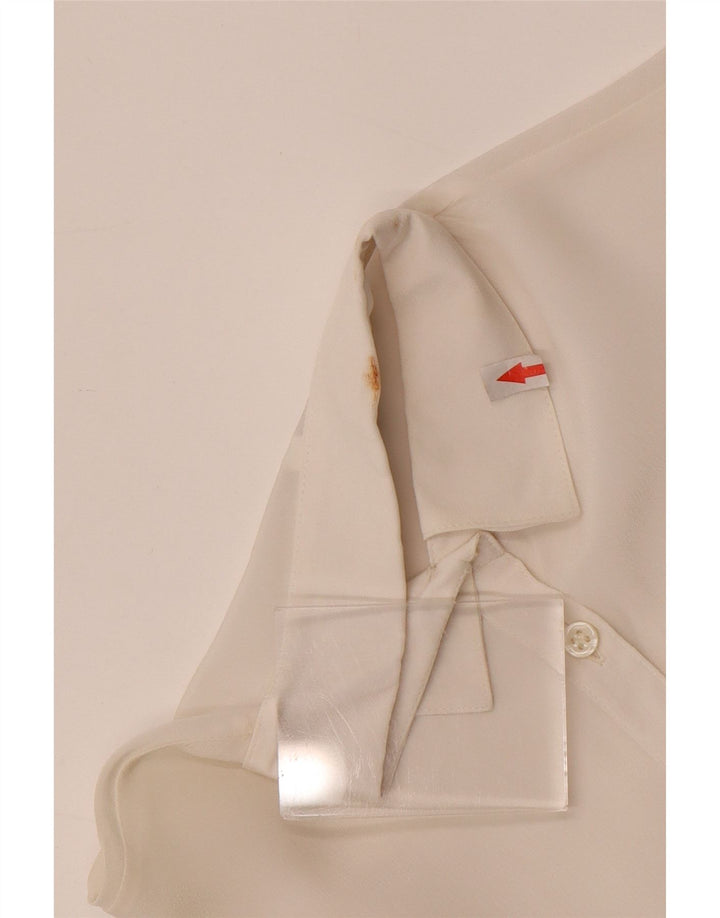 Γυναικείο πουκάμισο Confezioni Di Lusso IT 42 Medium White Acetate