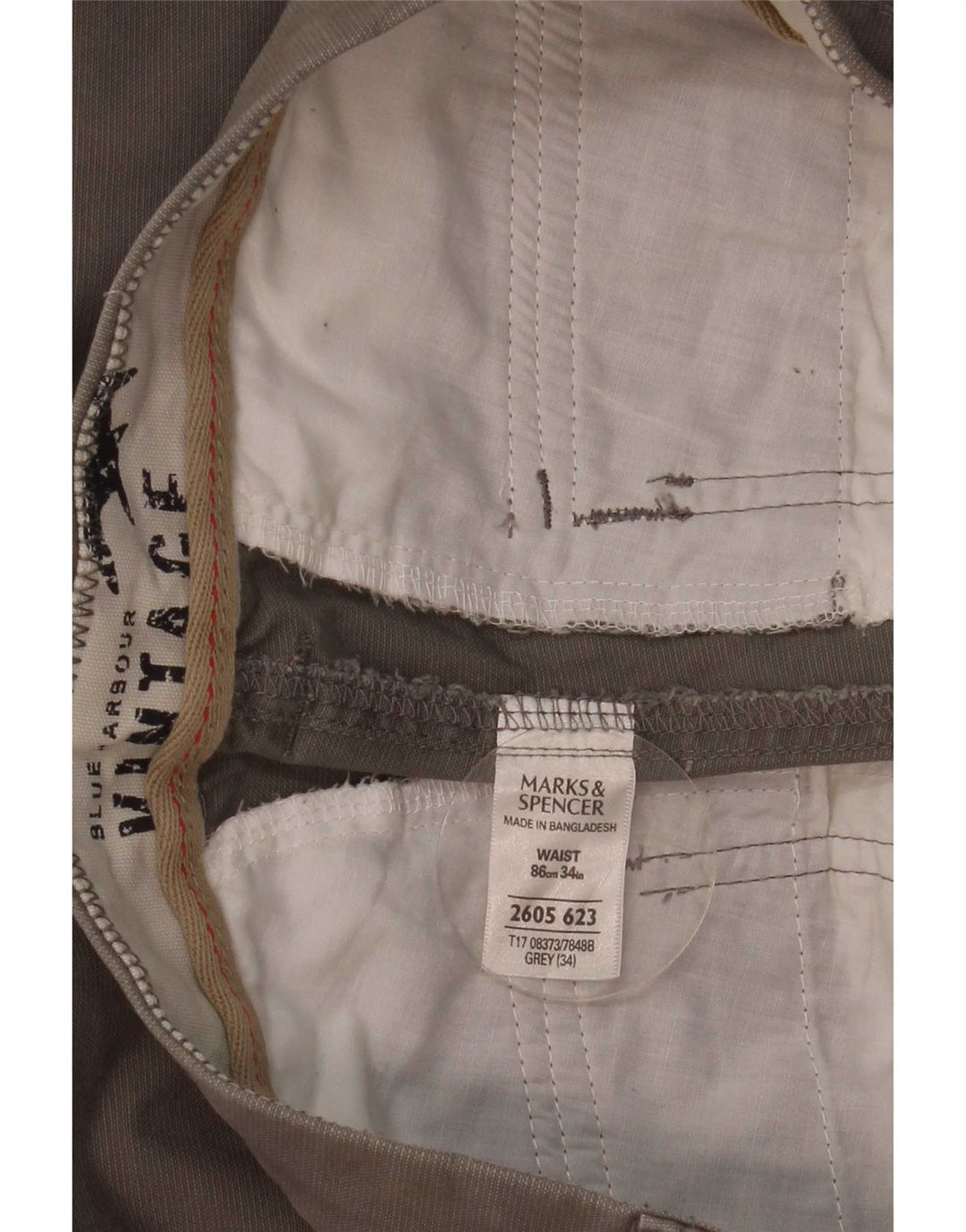 Ανδρικά Vintage βερμούδα Marks & Spencer W32 Βαμβακερό μεσαίο γκρι