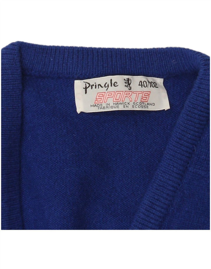 Ανδρικό πουλόβερ με λαιμόκοψη Pringle UK 40 Medium Blue