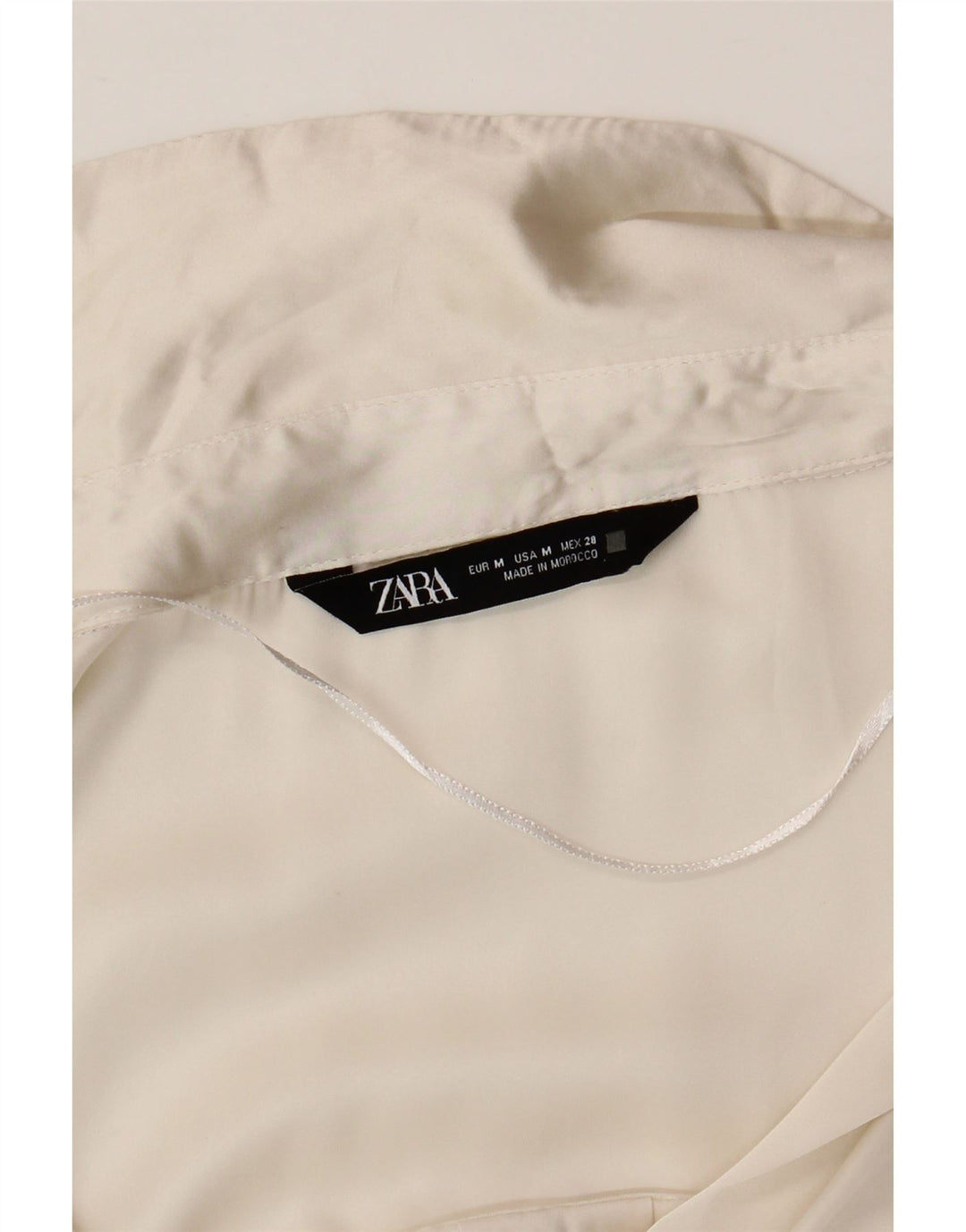 Zara Γυναικείο πουκάμισο Oversized Μπλούζα UK 14 Medium White