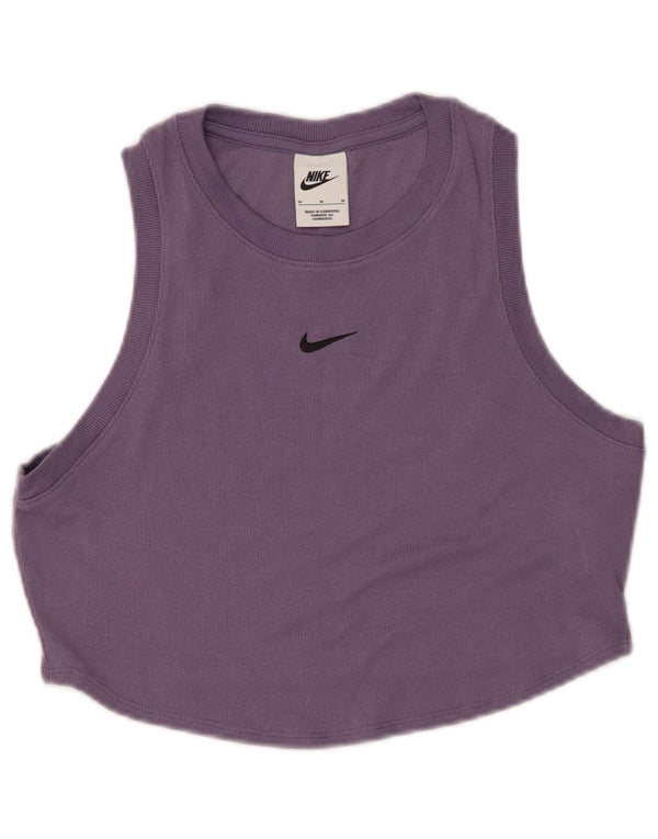 Γυναικείο γιλέκο NIKE Crop Top UK 12 Medium Purple Polyester