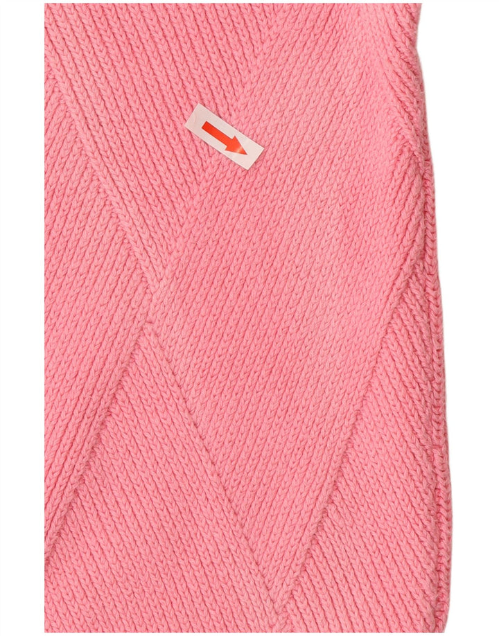 Marks & Spencer Γυναικείο πουλόβερ με λαιμόκοψη UK 14 Medium Pink