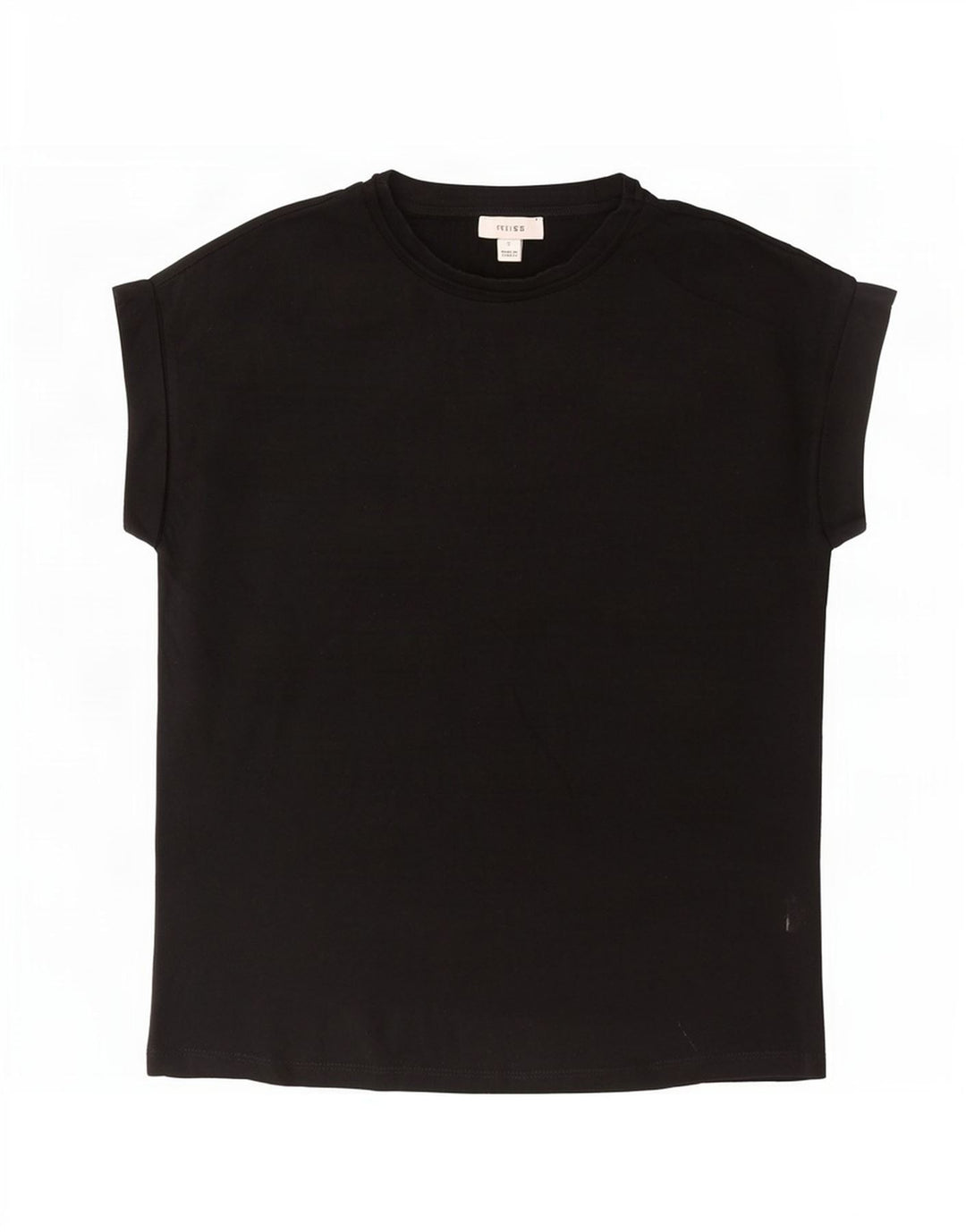 Ανδρικό T-Shirt Reiss Top Μικρό μαύρο βαμβακερό