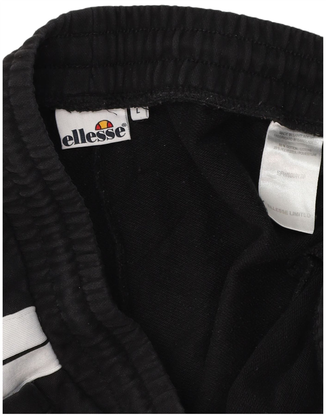 Ανδρική φόρμα ELLESSE Παντελόνι Joggers Μεγάλο Μαύρο Χρώμα Βαμβακερό