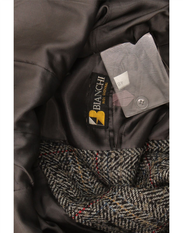 Bianchi Ανδρικό μπουφάν Giovane με 2 κουμπιά σακάκι IT 48 Medium Grey Check