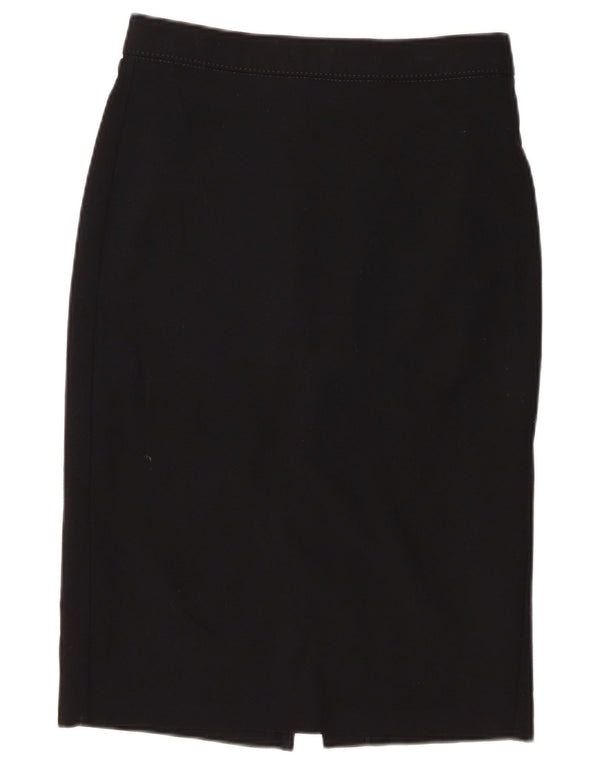 Marks & Spencer Γυναικεία Pencil Φούστα UK 10 Small W28 Black Polyester
