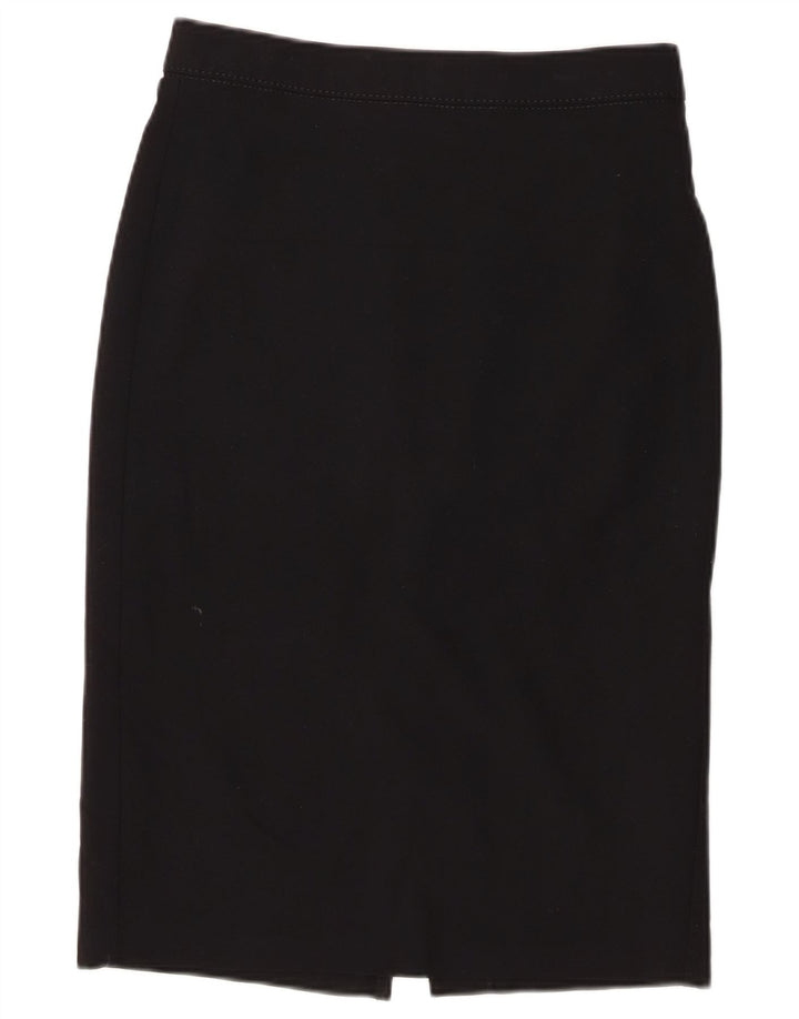 Marks & Spencer Γυναικεία Pencil Φούστα UK 10 Small W28 Black Polyester