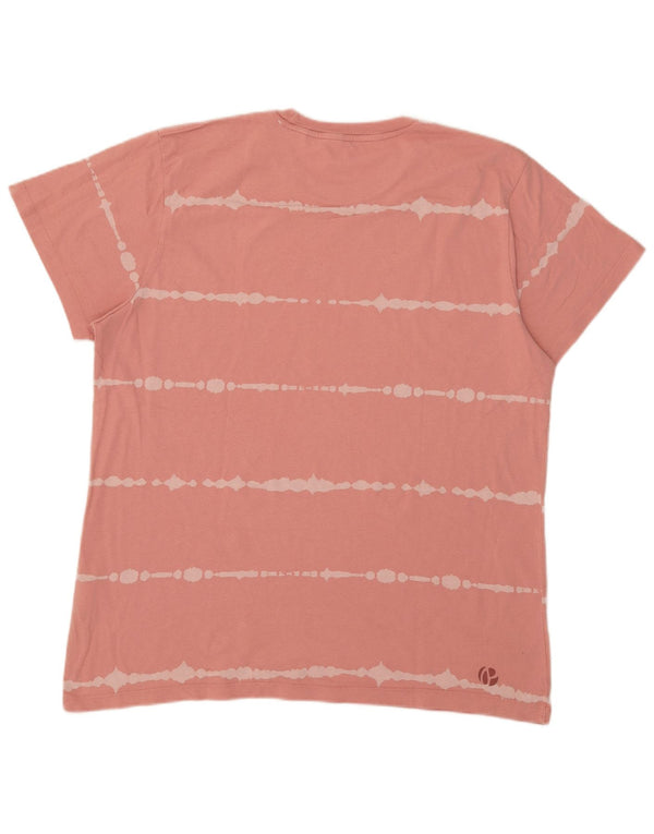 Ανδρικό T-Shirt PEPE Jeans Regular Top XL Ροζ ριγέ βαμβακερό