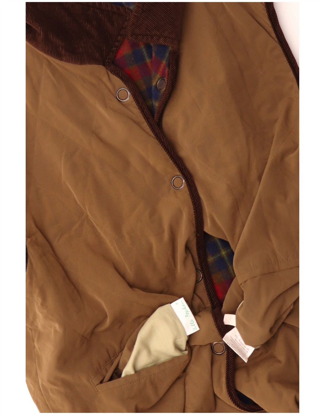 Ulla Popken Γυναικείο Reversible Gilet UK 20 2XL Καφέ μαλλί