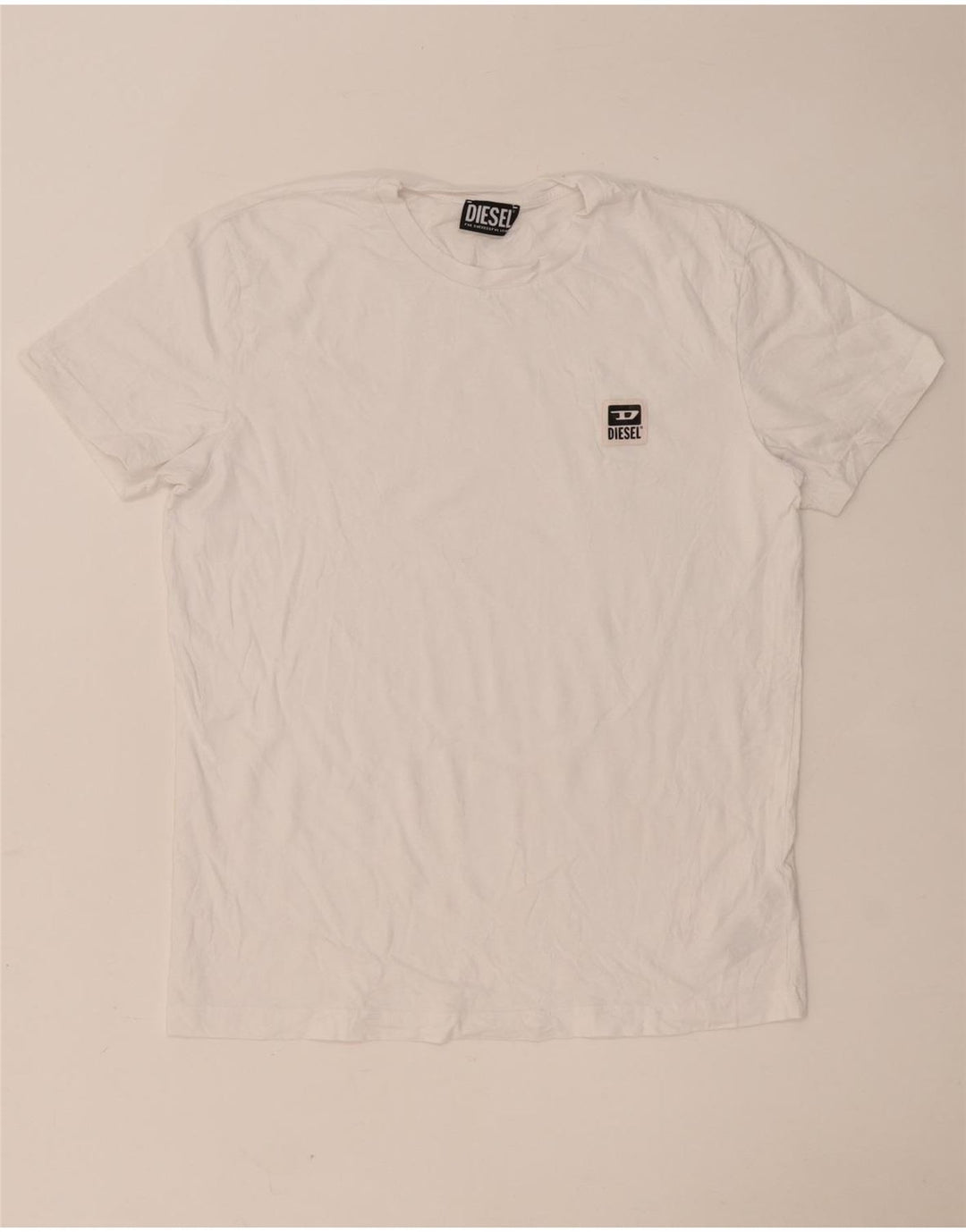 Ανδρικό T-Shirt Diesel Top μεγάλο λευκό βαμβακερό