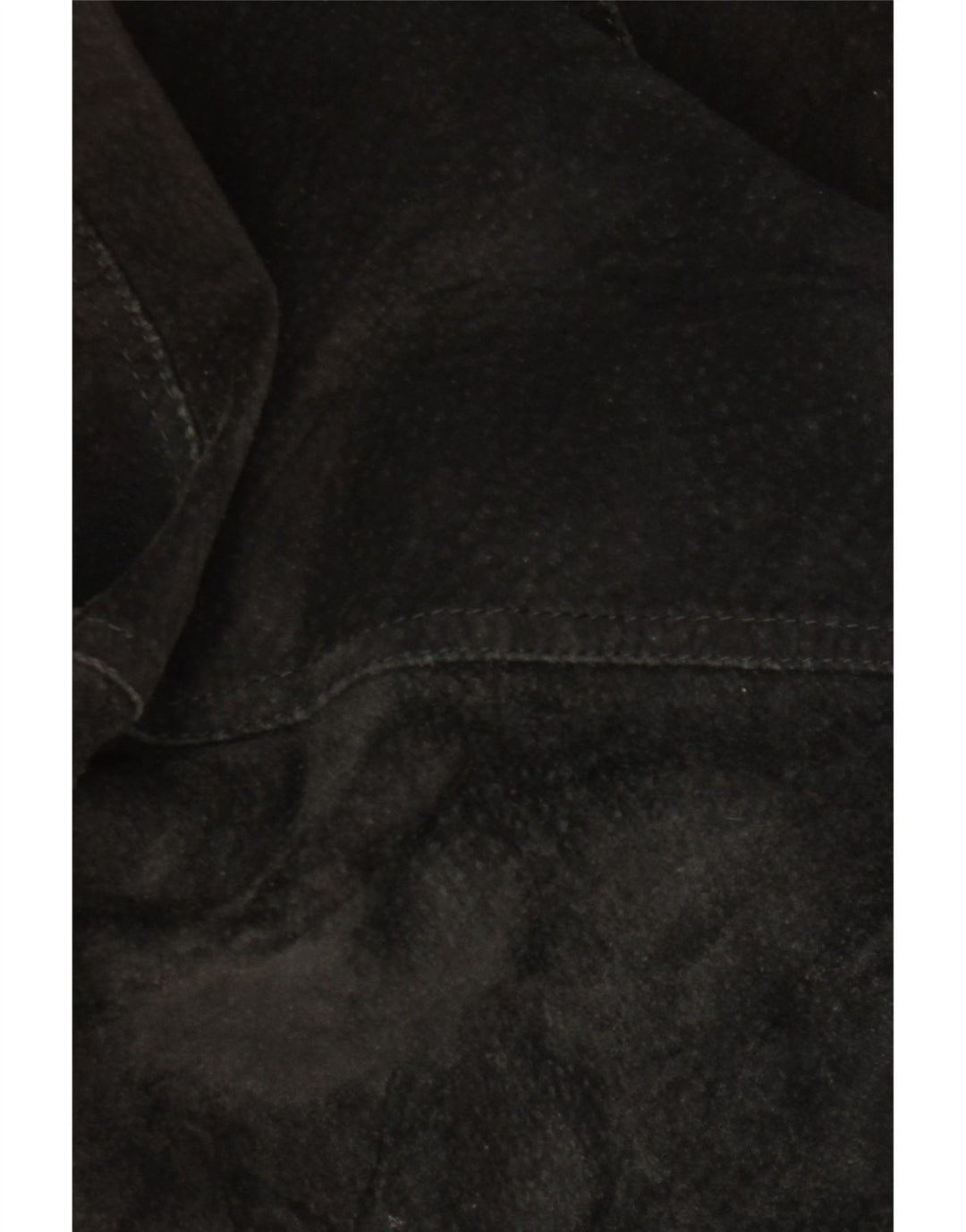 VINTAGE Γυναικείο Suede Jacket UK 18 XL Μαύρο γεωμετρικό δέρμα