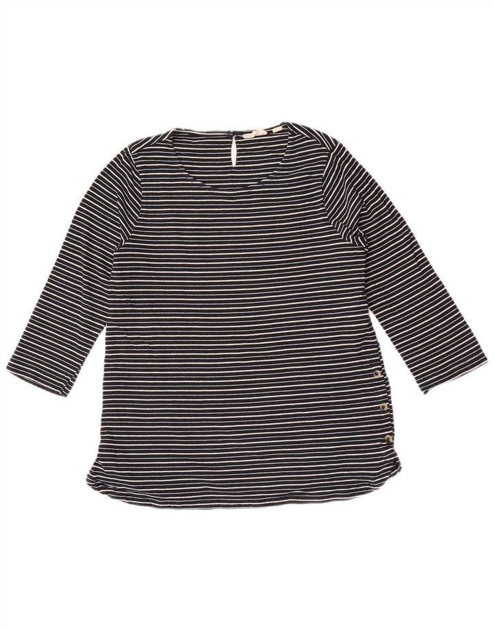 Fat Face Γυναικείο τοπ 3/4 μανίκια UK 10 Small Navy Blue ριγέ
