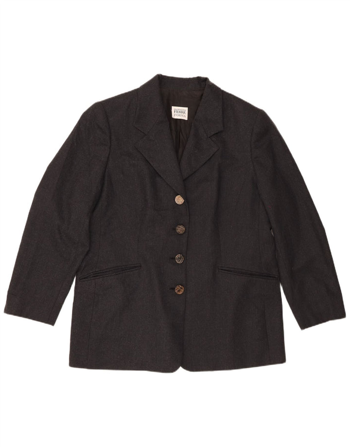 Ferre Γυναικείο μπουφάν blazer UK 20 2XL με γκρι μπουφάν