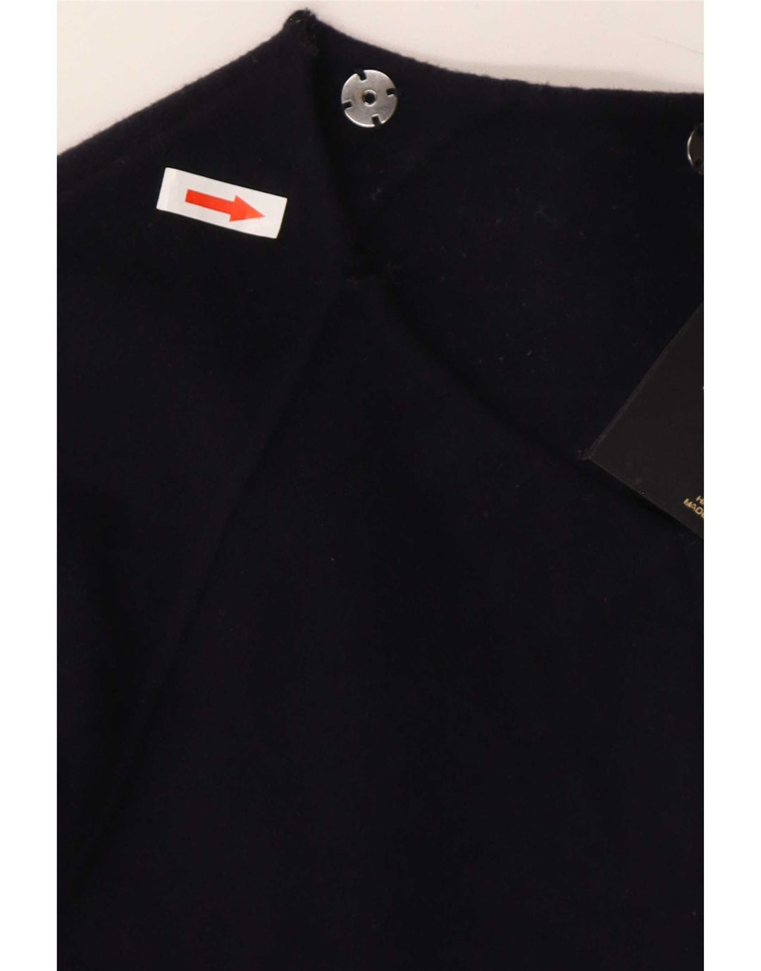 Massimo Dutti Γυναικείο Bomber Jacket UK 16 Large Navy Blue Wool