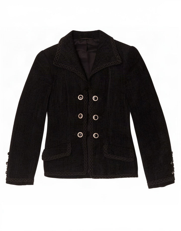 Γυναικείο μπλέιζερ με διπλό στήθος Ralph UK 8 Small Black