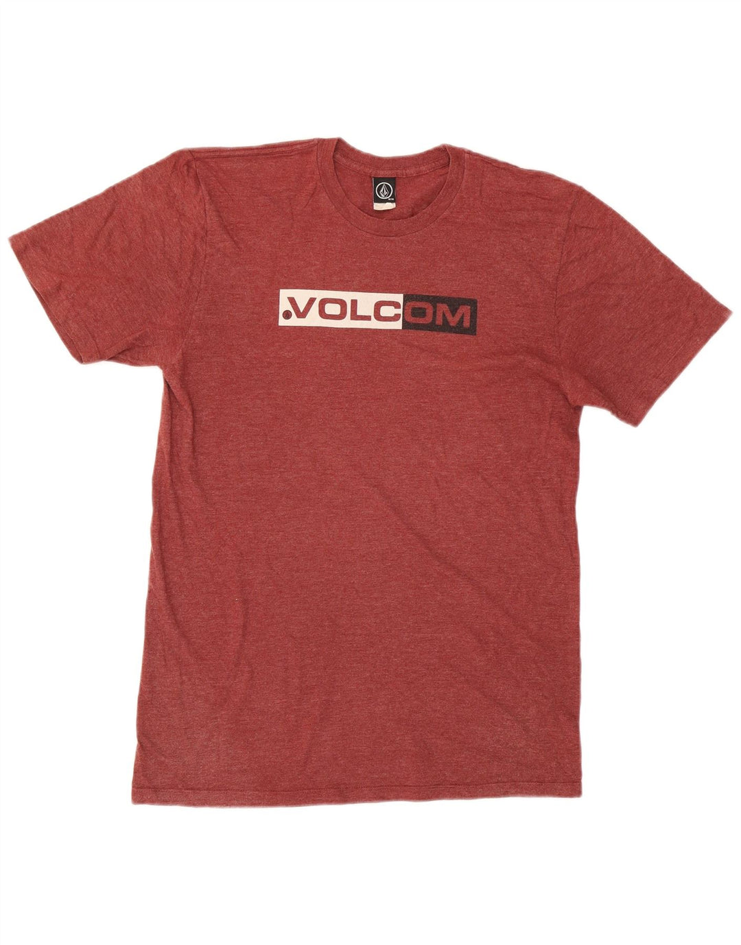 Ανδρικό γραφικό T-Shirt VOLCOM Τοπ μεσαίο κόκκινο βαμβακερό