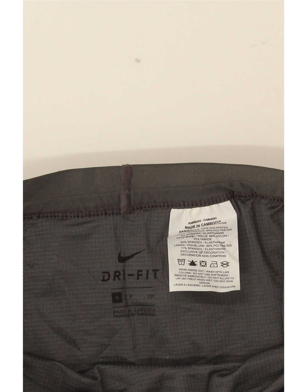 Γυναικείο αθλητικό σορτς Nike Dri Fit UK 10 Small Grey Polyester