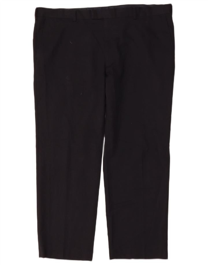Marks & Spencer Ανδρικό ίσιο κανονικό παντελόνι W42 L29 Navy Blue