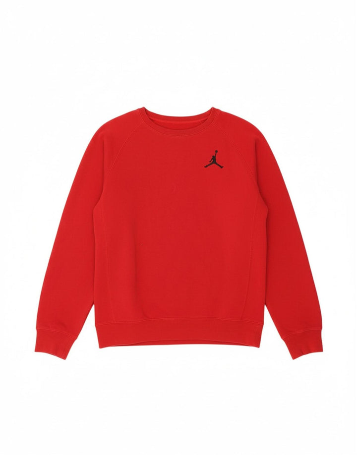 JORDAN Mens Sweatshirt Jumper Small Red