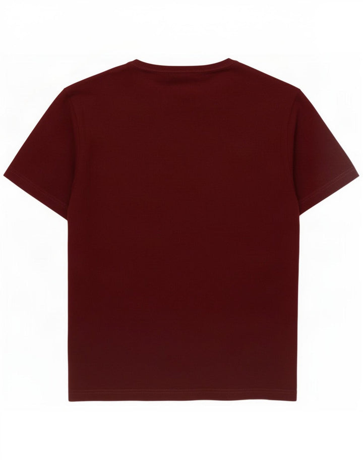 Ανδρικό T-Shirt Penguin Top Μικρό Βουργουνδί Βαμβακερό