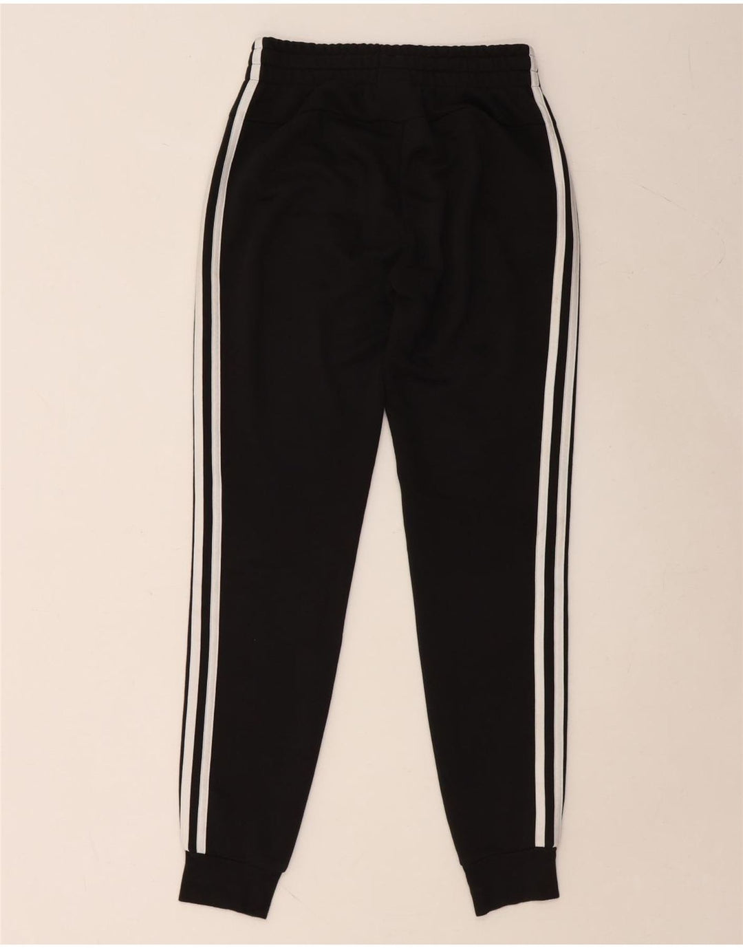 Γυναικεία αθλητική φόρμα ADIDAS Παντελόνι Joggers UK 4/6 XS Μαύρο βαμβακερό