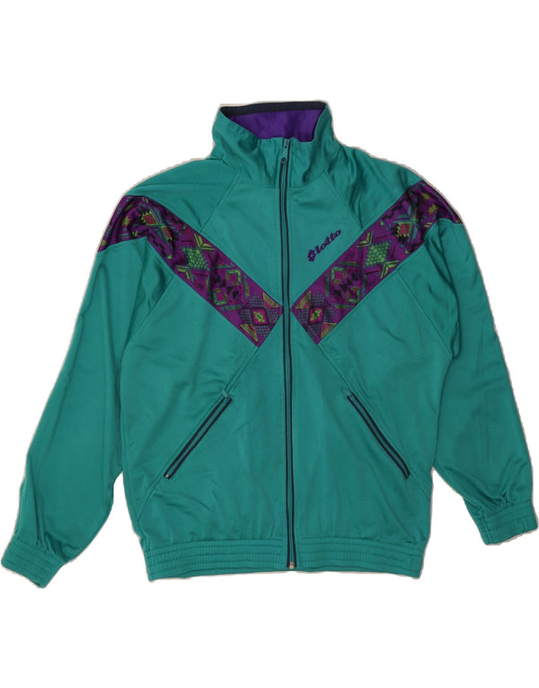 Ανδρική αθλητική φόρμα LOTTO Top Jacket Small Green Colourblock