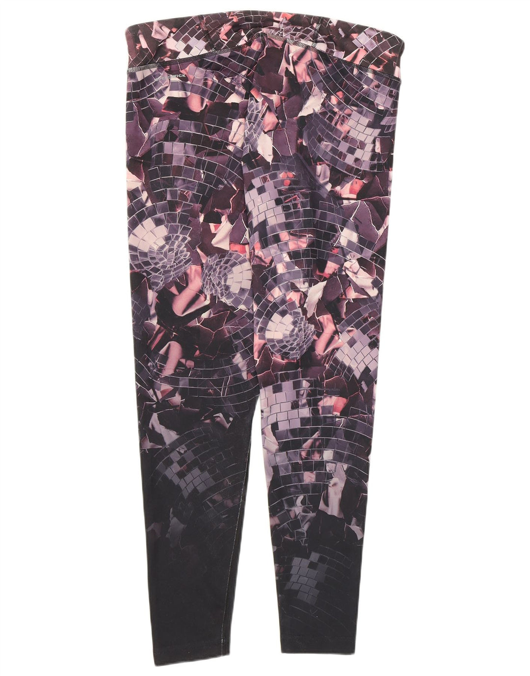 Γυναικεία κολάν Reebok UK 16/18 Μεγάλος πολύχρωμος γεωμετρικός πολυεστέρας