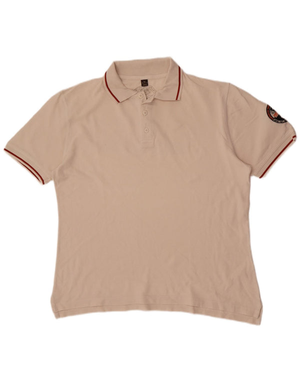 Ανδρικό πουκάμισο Napapijri Graphic Polo XL Beige ριγέ
