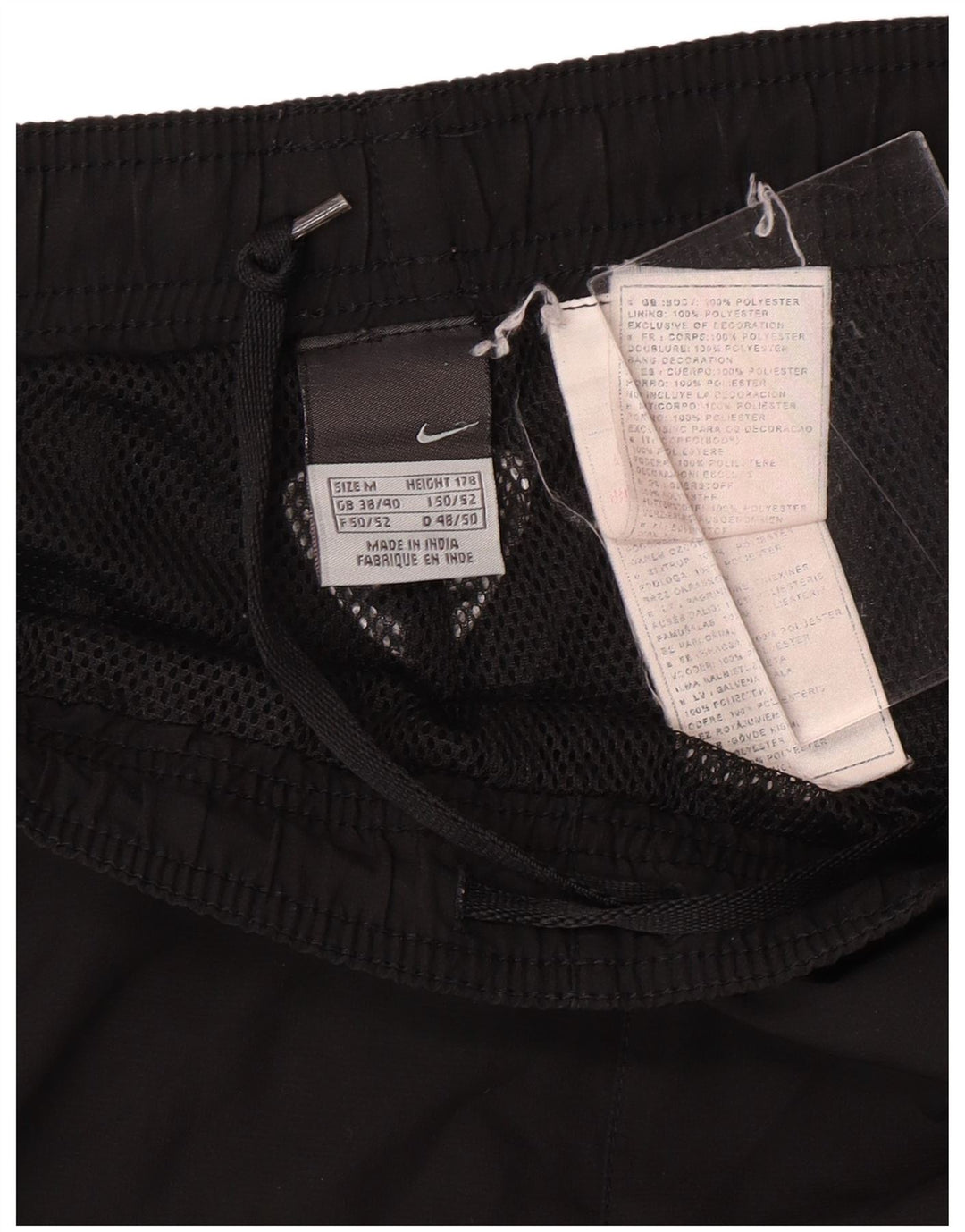 Ανδρική φόρμα NIKE Παντελόνι UK 38/40 Μεσαίο Μαύρο Πολυεστέρα