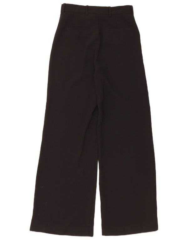 Zara Γυναικείο Ψηλόμεσο Φαρδύ Παντελόνι Casual Μικρό W26 L30 Μαύρο