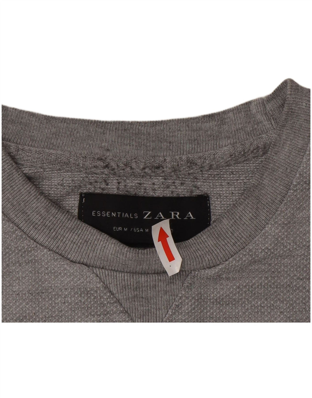 Ανδρικό φούτερ Zara Jumper Μεσαίο γκρι βαμβακερό