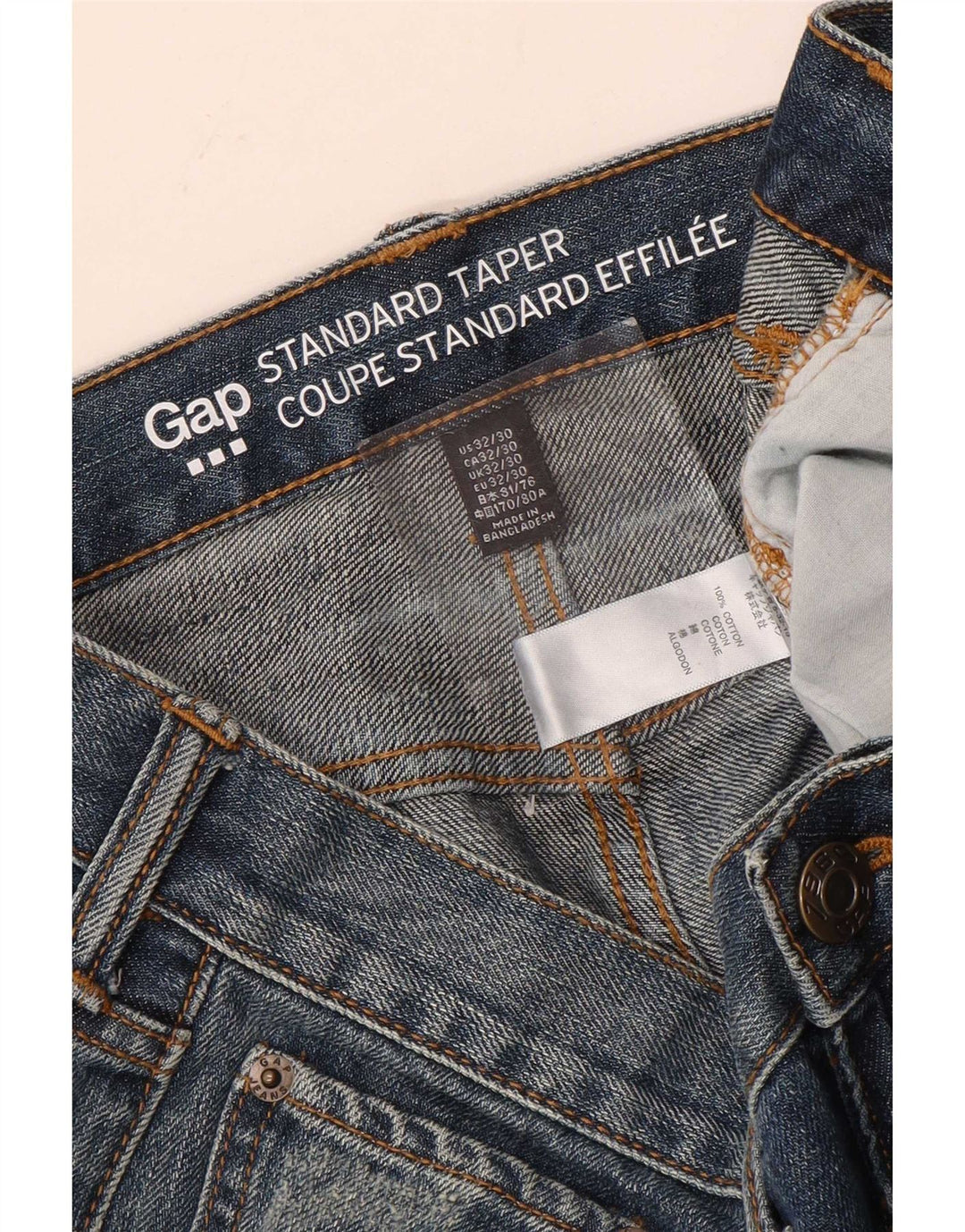 Ανδρικό Gap Standard Distressed Tapered Jeans W32 L30 Μπλε βαμβακερό