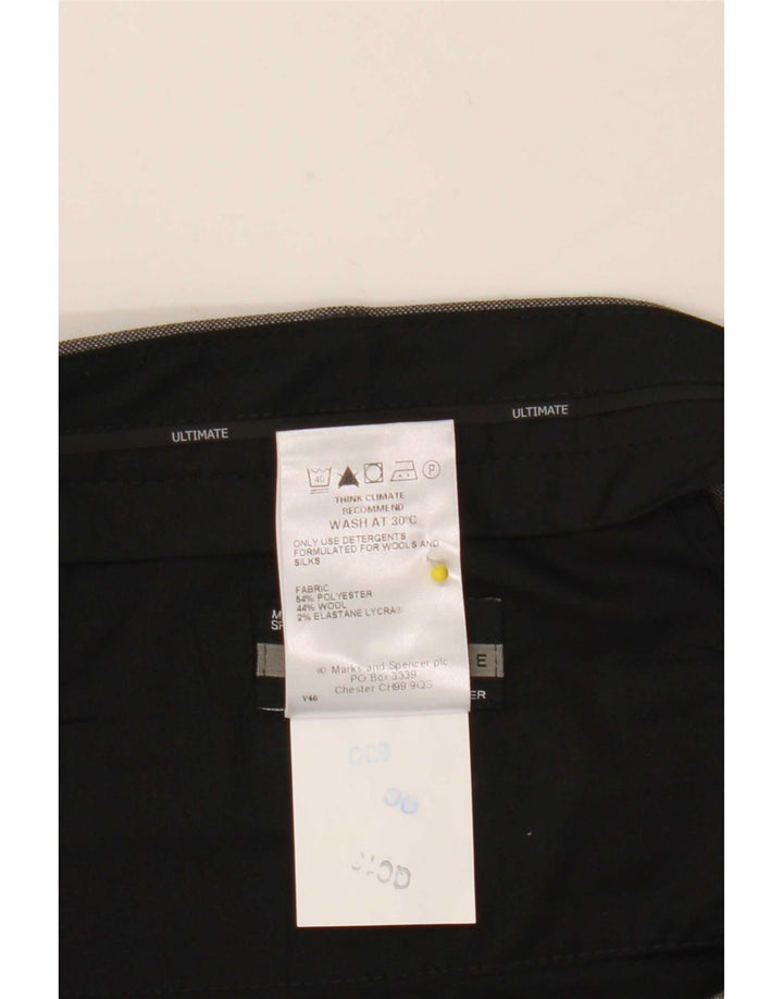 Marks & Spencer Ανδρικό παντελόνι με κορδόνι W38 L31 Grey Polyester