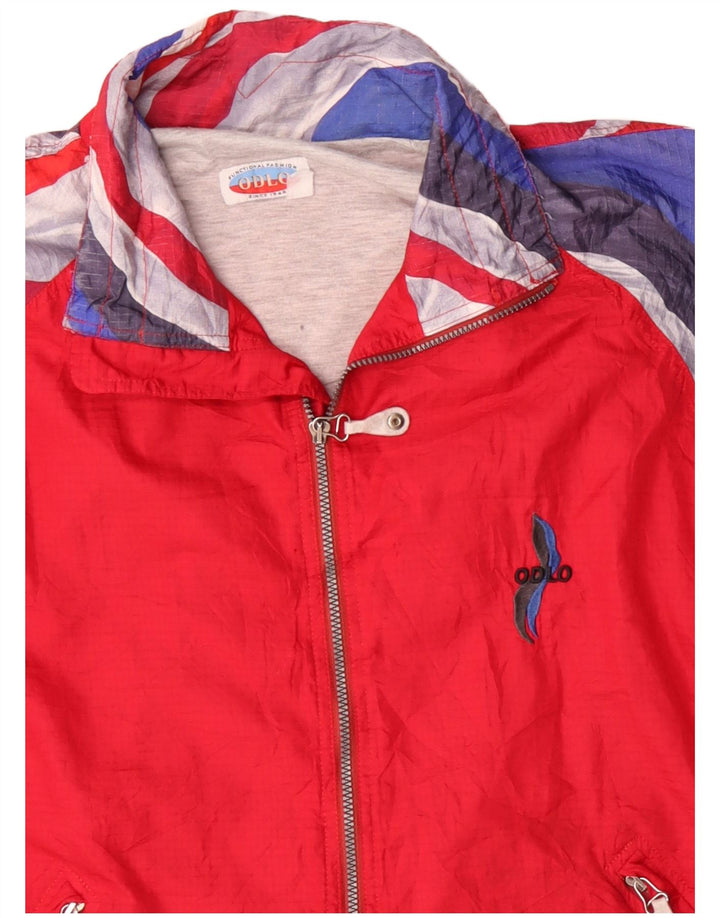 Ανδρική φόρμα ODLO Top Jacket XL Red Colourblock