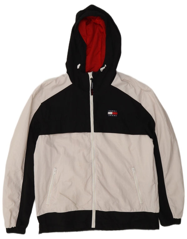Ανδρικό μπουφάν Tommy Hilfiger Windbreaker UK 38 Medium White Colourblock