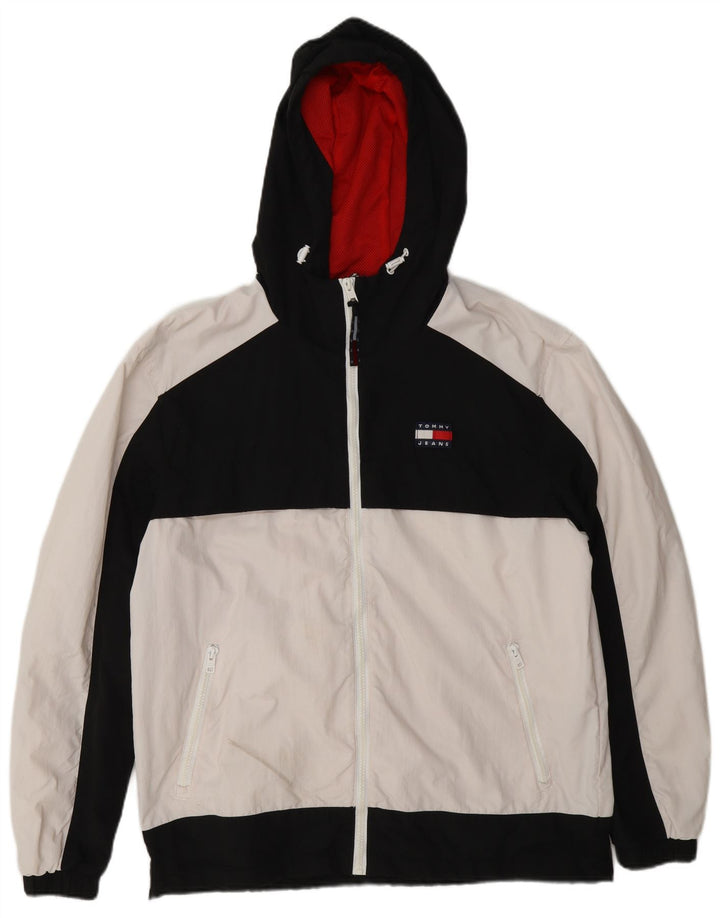 Ανδρικό μπουφάν Tommy Hilfiger Windbreaker UK 38 Medium White Colourblock