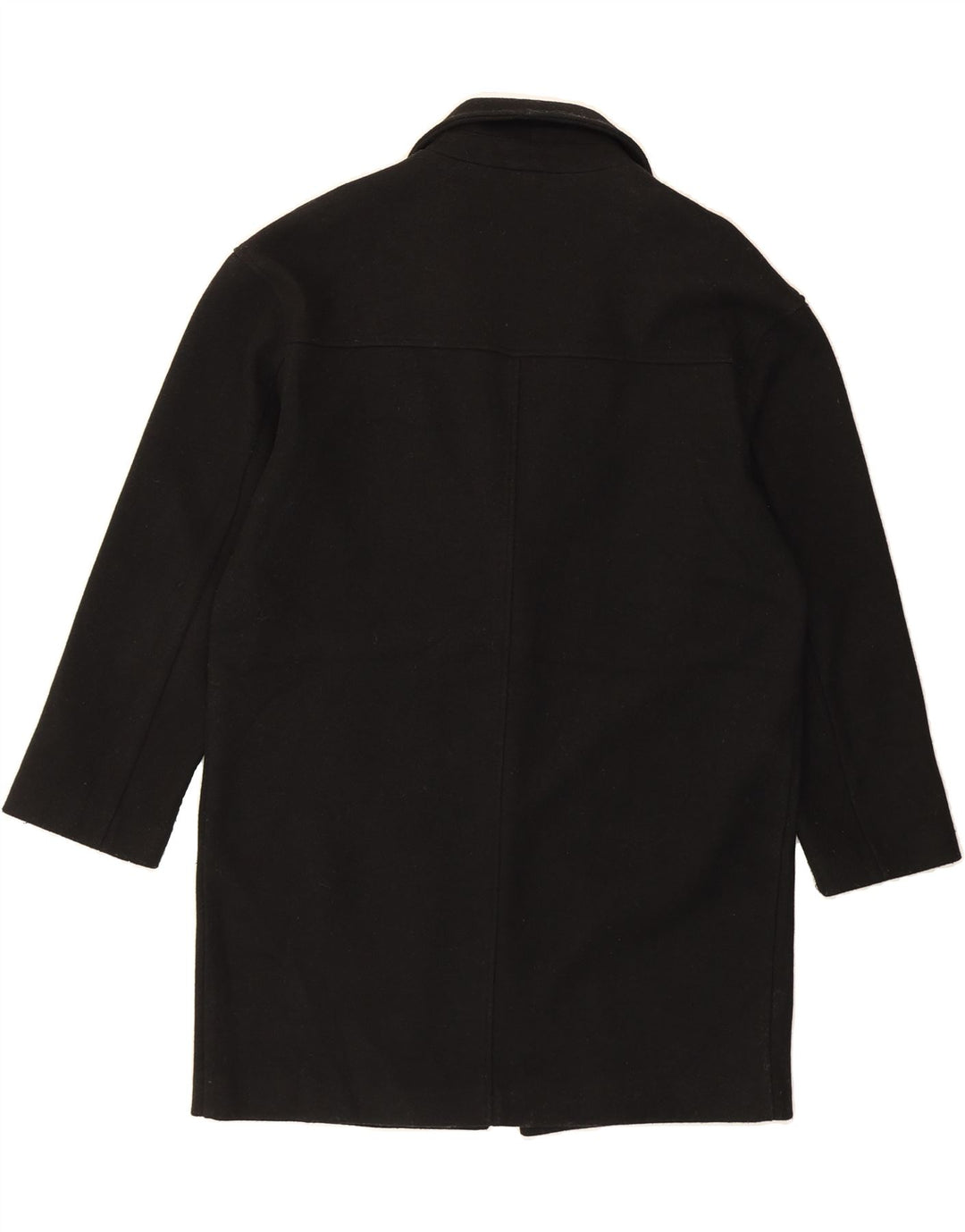 TOPSHOP Womens Oversized Overcoat UK 10 Small Black Wool Vintage Topshop and Second-Hand Topshop from Messina Hembry 