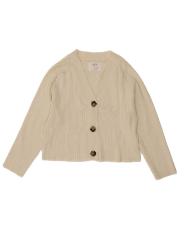 Zara Girls Crop Cardigan πουλόβερ 11-12 ετών Μπεζ βισκόζη