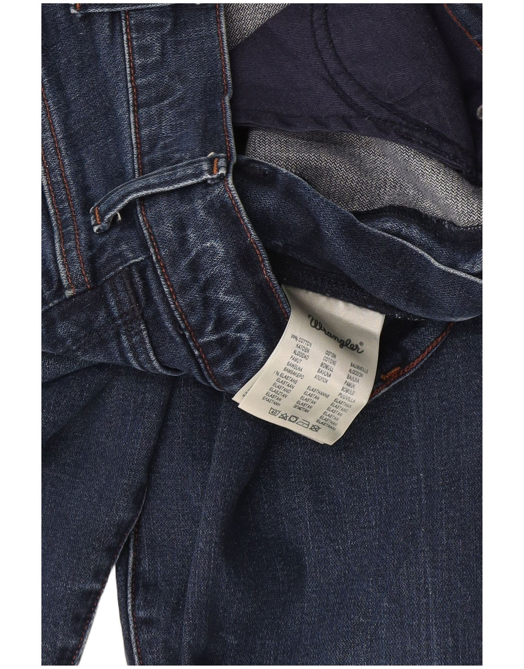 Ανδρικό τζιν Wrangler ίσιο W34 L32 Μπλε βαμβακερό