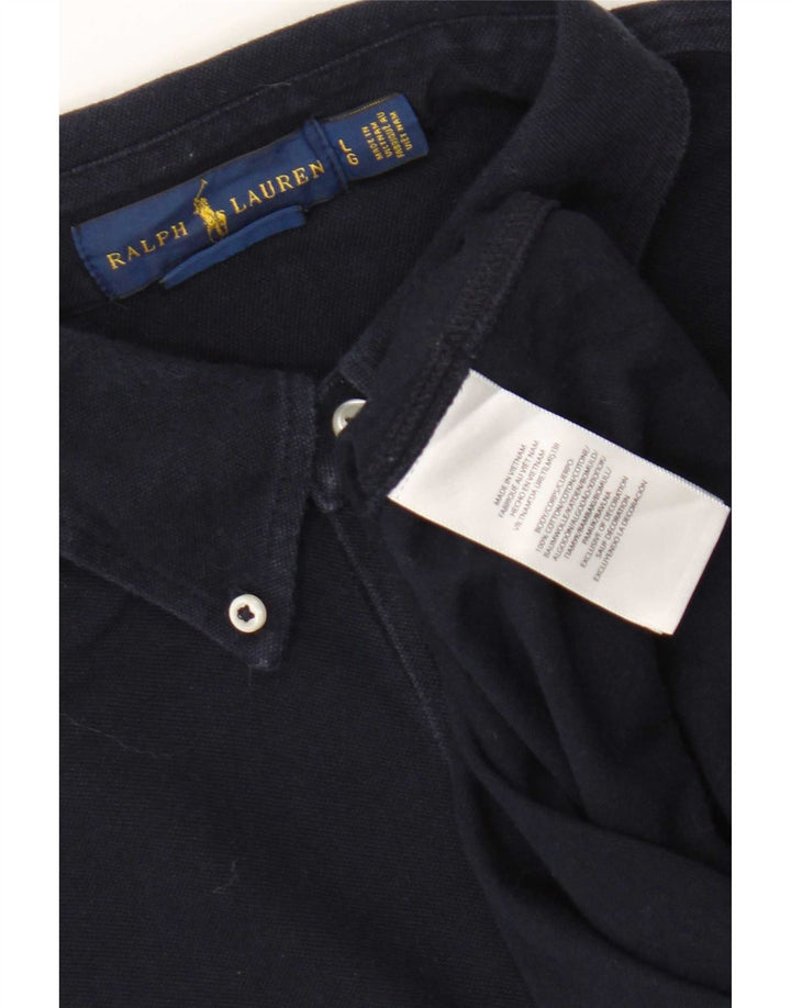Ανδρικό πουκάμισο Ralph Lauren μεγάλο μπλε ναυτικό βαμβακερό