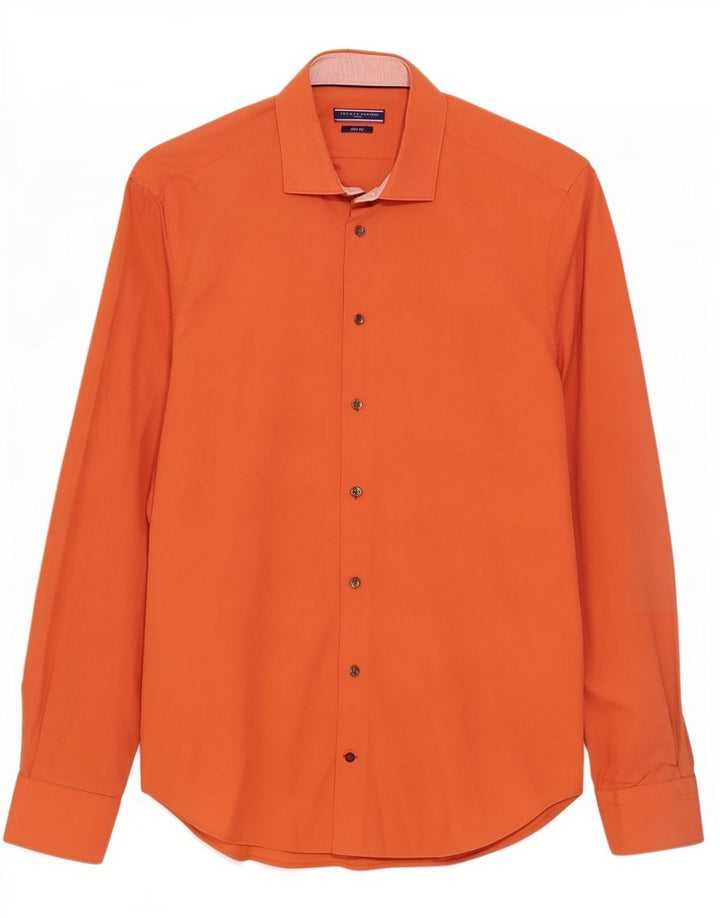 Ανδρικό πουκάμισο Tommy Hilfiger Slim Fit Size 39 15 1/2 Medium Orange
