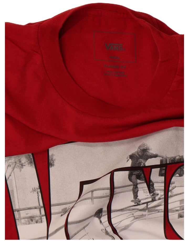 Ανδρικό T-Shirt Vans Classic Fit Top Μικρό κόκκινο βαμβακερό