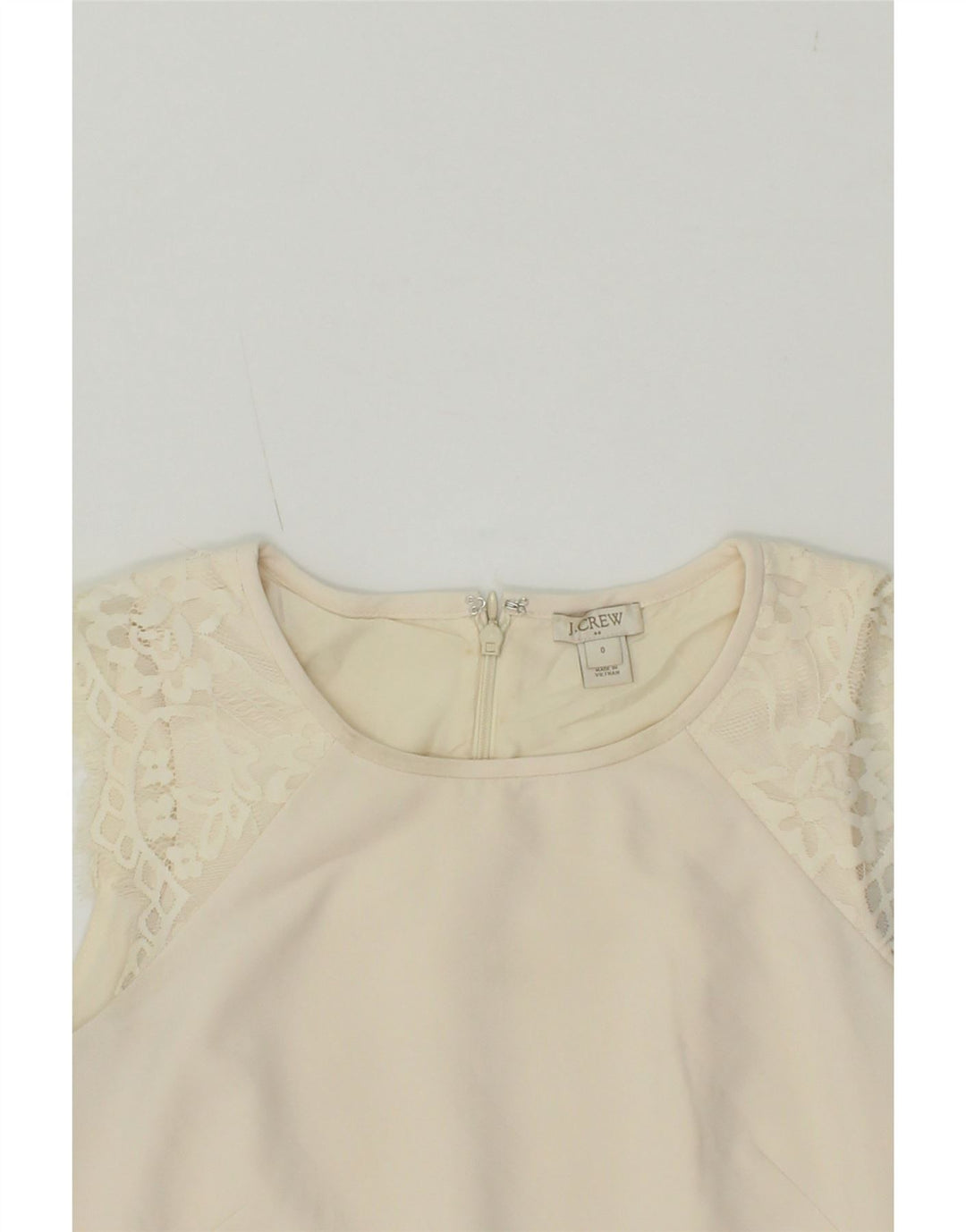J. CREW Womens A-Line Dress US 0 XS Off White Polyester Vintage J. Crew and Second-Hand J. Crew from Messina Hembry 