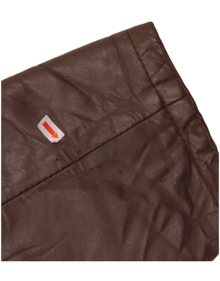 VINTAGE Ανδρικό Δερμάτινο Μπουφάν IT 56 3XL Καφέ