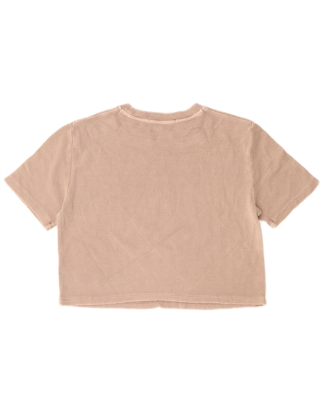 CALVIN KLEIN JEANS Γυναικείο T-Shirt τοπ UK 10 Small Beige βαμβακερό