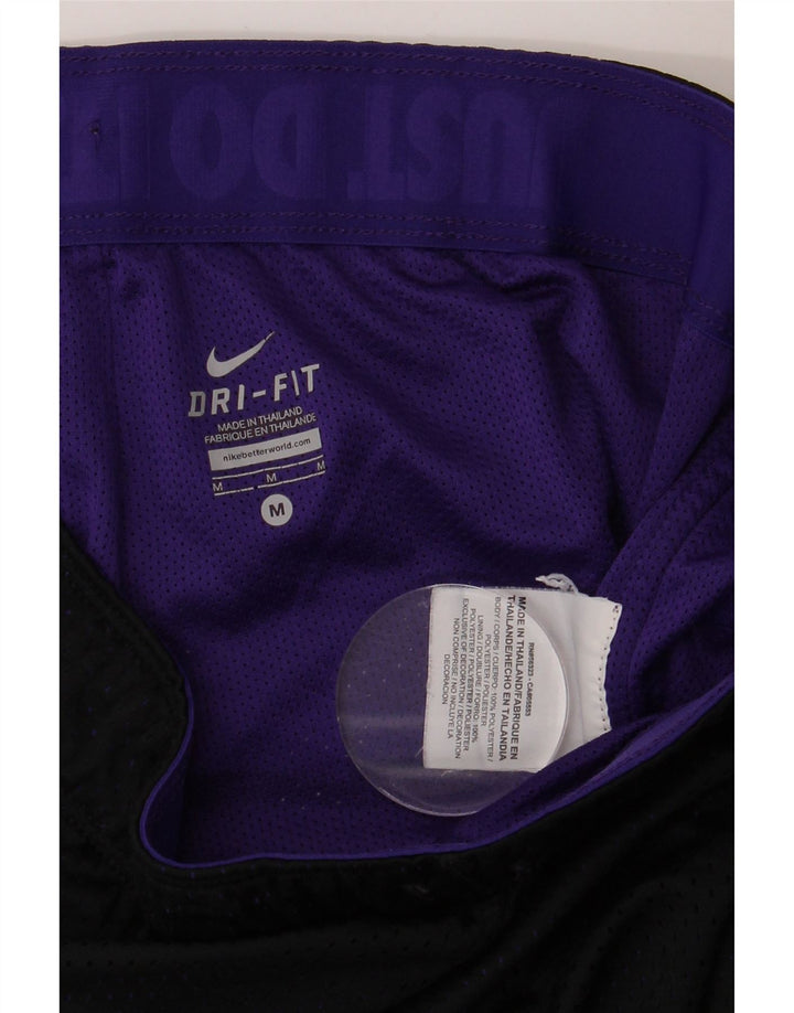 Γυναικείο αθλητικό σορτς NIKE Dri Fit UK 12 μεσαίο μαύρο πολυεστέρα